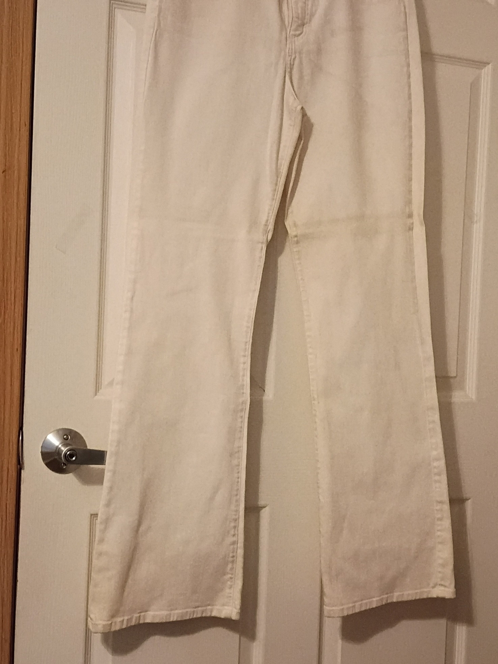 NYDJ White Wide-Leg Jeans